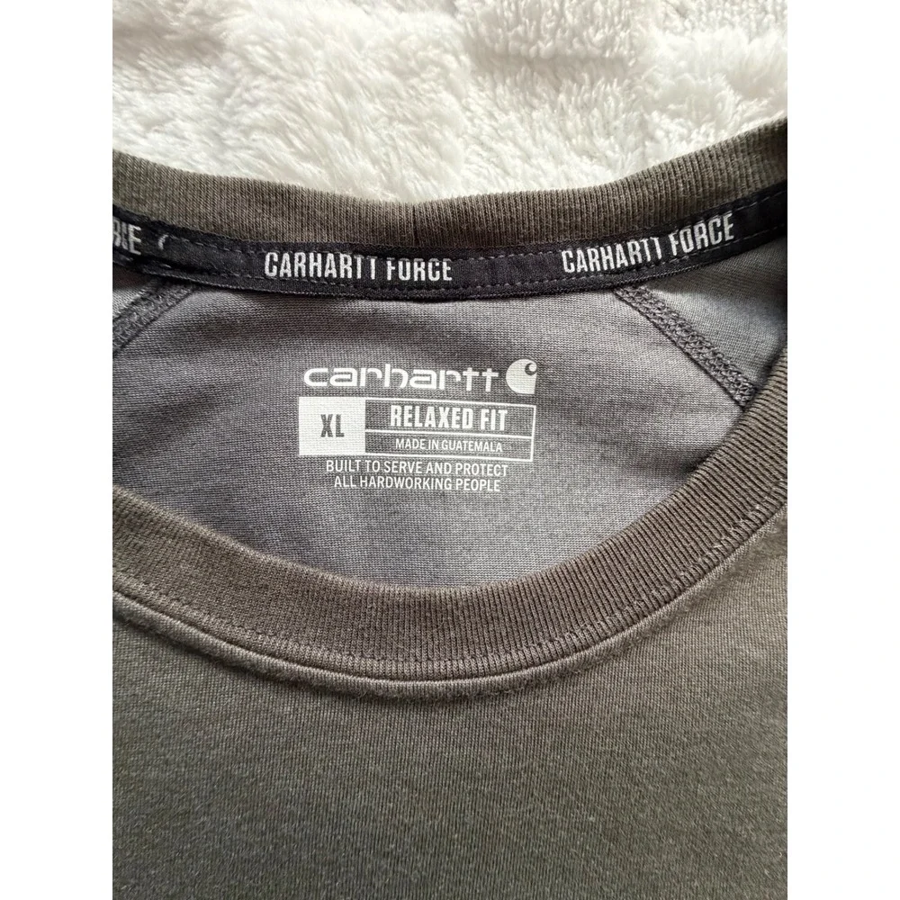 Carhartt Force Relaxed Fit Pocket T-Shirt Mens XL Green Short Sleeve -EUC
